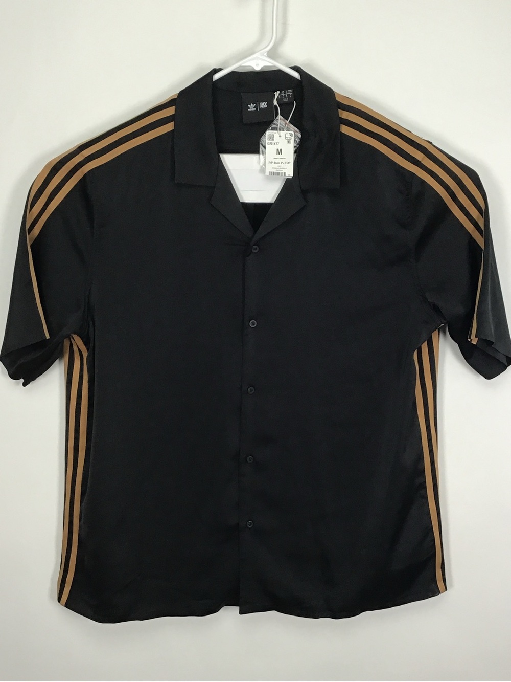 NWT Adidas X Ivy Park 4ALL short sleeve button up unisex pajama top medium